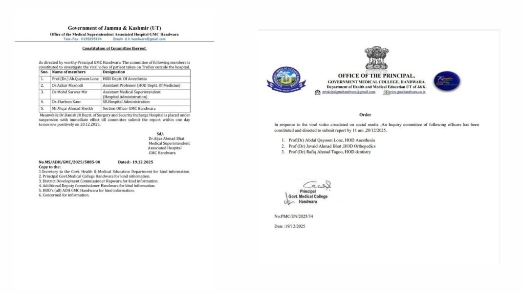 GMC Handwara Doctor Suspended After Video Shows Patient Neglect