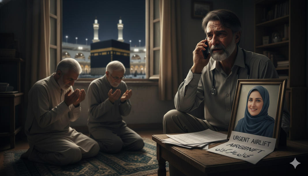 Kashmir Doctor Appeals for Government Help to Airlift Critically Ill Wife from Mecca