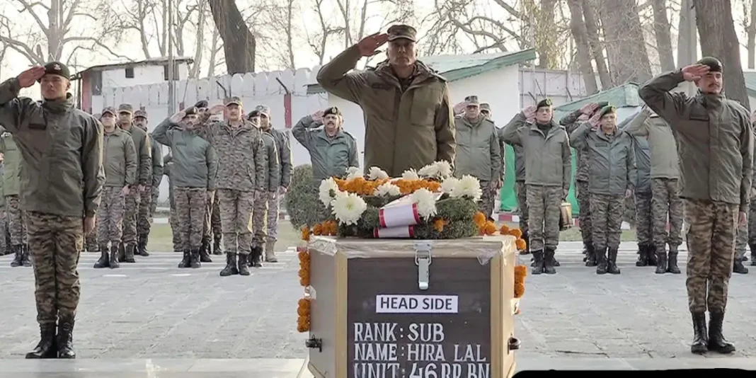 Indian Army Pays Tribute to Soldier Killed on Duty in Baramulla