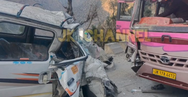 Shattered vehicles after the Kishtwar road accident