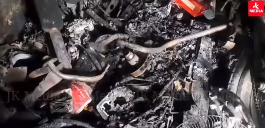 Bike workshop that was set on fire by thieves