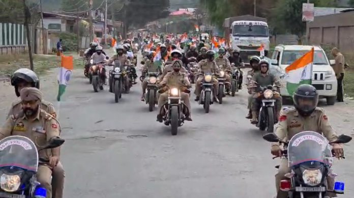 Bike Rally Organised in Baramulla