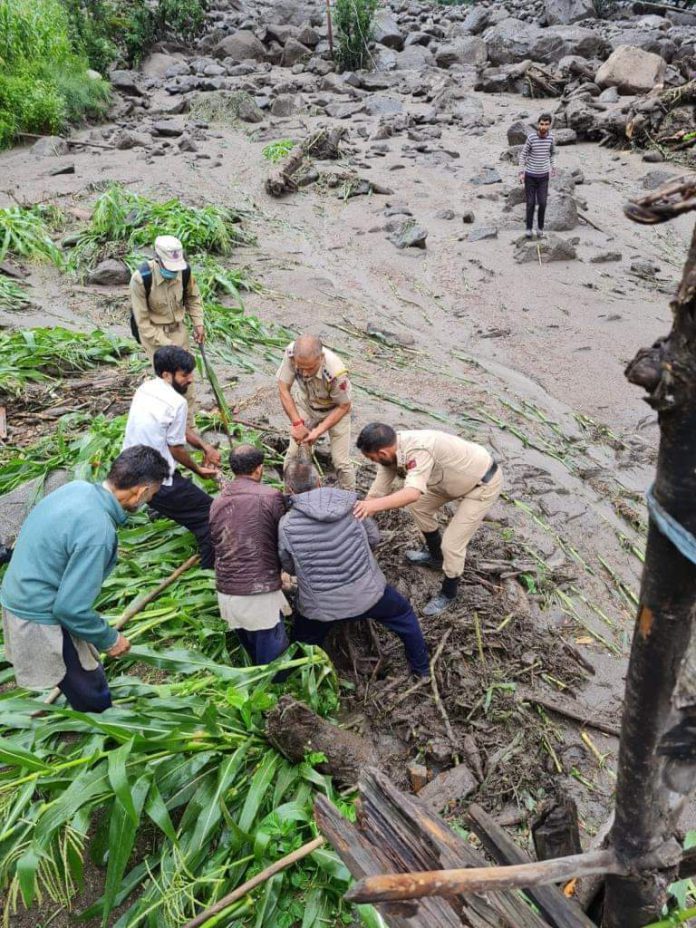 Massive Cloud Burst Hits Chositi Kishtwar Rescue Operations Underway