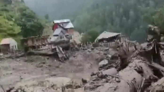 Twin Cloudbursts Ravage Warwan Valley, 10 Houses Washed Away