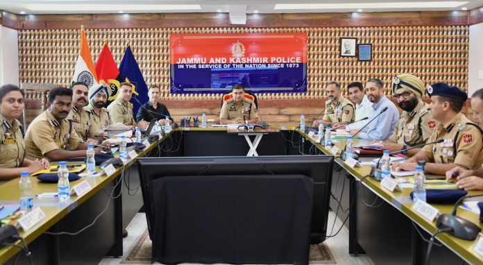 IGP Kashmir chairs security review meeting at PCR Kashmir
