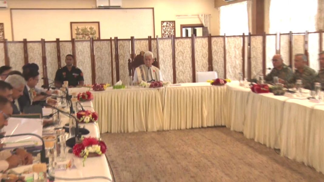 LG Manoj Sinha Chairs Unified Headquarters Meeting in Srinagar