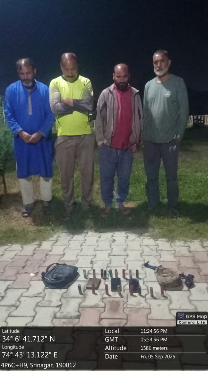 Wildlife department strike heavy on poachers in Shallabugh Wetland, Four Arrested