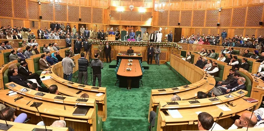 JK-Assembly-Session The Jammu and Kashmir Legislative Assembly today concluded its session with the passage of a key financial reform measure — the J&K Goods and Services Tax (Amendment) Bill, 2025. The Jammu and Kashmir Goods and Services Tax (Amendment) Bill, 2025 was passed in the Legislative Assembly through a voice vote following a brief discussion. Chief Minister Omar Abdullah, who had moved the Bill earlier in the day, provided clarifications on its key provisions before the House took up the vote. The Chief Minister said the amendment would align the UT’s tax framework with the latest recommendations of the GST Council, ensuring greater compliance and smoother tax administration. After the brief deliberations, the Speaker announced the passage of the Bill, marking it as the final legislative business of the day in the House. Members from both the ruling and opposition benches welcomed the smooth conduct of proceedings, calling it a positive step for fiscal reform and governance stability in Jammu and Kashmir.