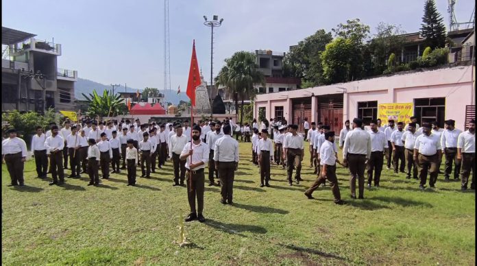 rss RSS Holds Event at Satra Bawli Temple in Poonch to Mark 100 Years of Its Foundation