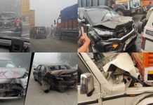 Fog-triggered pile-up on Greater Noida Expressway leaves several injured Fog-triggered pile-up on Greater Noida Expressway leaves several injured