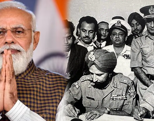 PM Modi pays tribute to 1971 war heroes on Vijay Diwas PM Modi pays tribute to 1971 war heroes on Vijay Diwas