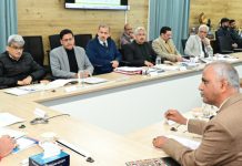 LG Chairs High Level Review Meeting Of Subordinate Departments Of Home Department SHILPA SHARMA Jammu, Dec 20: Lieutenant Governor Manoj Sinha chaired a high-level review meeting of Subordinate Departments of Home Department, at Lok Bhavan, Jammu. The meeting discussed the Budget and Expenditure Position of Prisons, Prosecution, Home Guards/CD & SDRF, Fire & Emergency Services, Forensic Sciences Laboratory, Sainik Welfare, and Advisory Board under PSA in BE 2025-26. The Lieutenant Governor took a comprehensive review of progress achieved under vital ongoing projects including construction of High Security Prison at Mahanpur Kathua; establishment of Cyber Division at FSL Jammu, up-gradation of Cyber Division at FSL Srinagar and construction of Bunkers in Border Districts of J&K. He directed for expediting the pace of works and strengthening of various wings of the Home Department through coordinated efforts.The Lieutenant Governor also instructed for sensitization of prison officers and staff and frequent checking and surveillance of prisons across UT of J&K. The meeting was attended by Atal Dulloo, Chief Secretary, Deepak Kumar, Director General of Police, Prisons; Chandraker Bharti, Principal Secretary Home; Santosh D. Vaidya, Principal Secretary, Finance Department; Dr. Mandeep K. Bhandari, Principal Secretary to the Lieutenant Governor; Abdul Ghani Mir, Commandant General Home Guards; Alok Kumar, Director Fire and Emergency Services; Brig. Pankaj Chib (Retd), Director Sainik Welfare Department; Om Prakash, Director, Forensic Sciences Laboratory (FSL) and other senior officials.