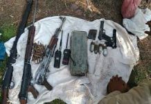 Arms, ammunition recovered from graveyard in Srinagar’s Natipora area Arms ammunition recovered from graveyard in Srinagar’s Natipora area