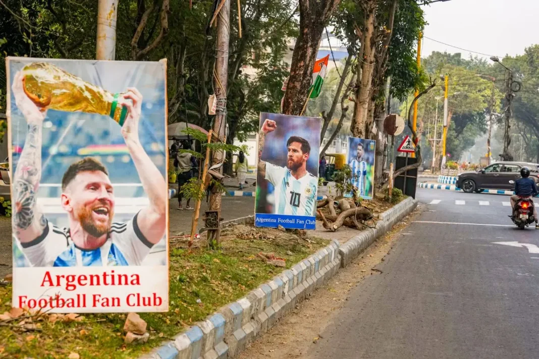 messi Messi mania sweeps Kolkata as fans throng streets to welcome football icon at 2.26 am