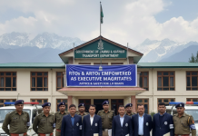 J&K Govt Designates RTOs, ARTOs as Executive Magistrates to Boost Transport Law Enforcement J&K Govt Designates RTOs, ARTOs as Executive Magistrates to Boost Transport Law Enforcement