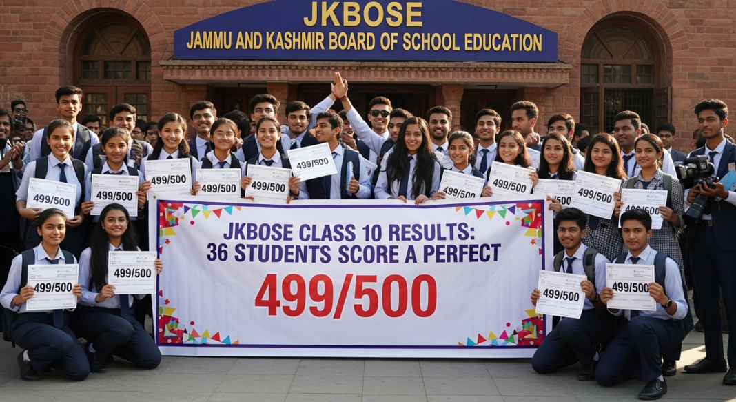 Jkbose Class 10 Results: 36 Students Score a Perfect 499/500