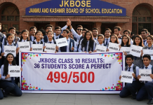 Jkbose Class 10 Results: 36 Students Score a Perfect 499/500 Jkbose Class 10 Results: 36 Students Score a Perfect 499/500
