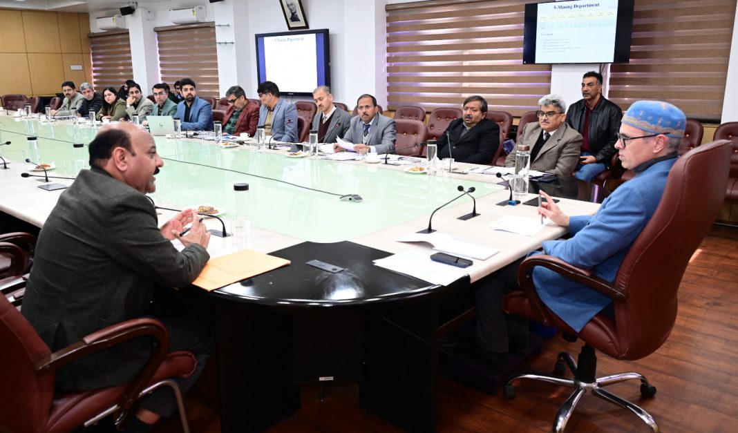 CM Omar Abdullah Continues Pre-Budget Consultations with Key Departments on Day Two