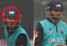 J&K Police Orders Enquiry After Cricketer Wears Palestinian Logo on Helmet J&K Police Orders Enquiry After Cricketer Wears Palestinian Logo on Helmet
