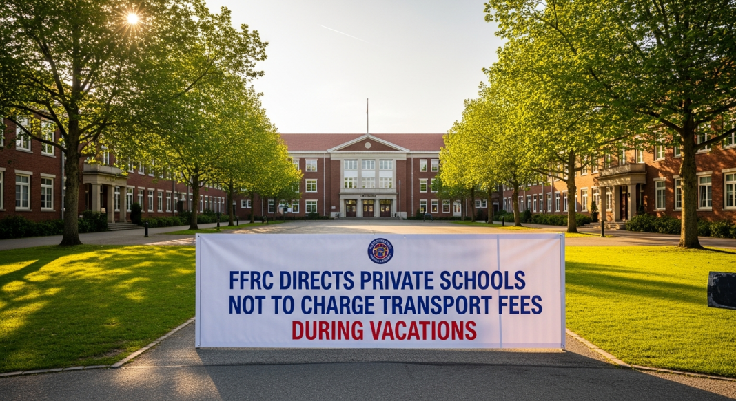 FFRC Directs Private Schools Not to Charge Transport Fees During Vacations