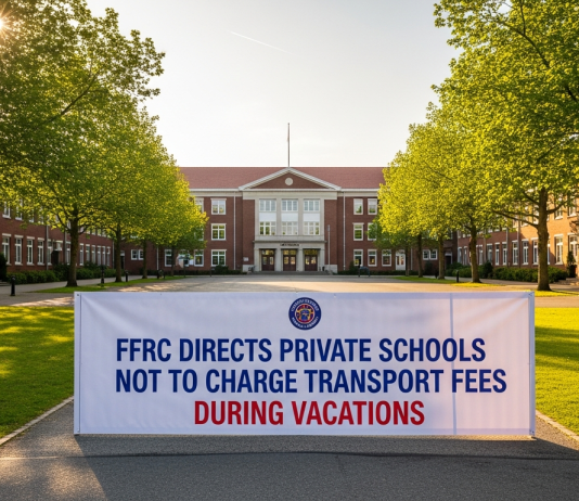 FFRC Directs Private Schools Not to Charge Transport Fees During Vacations FFRC Directs Private Schools Not to Charge Transport Fees During Vacations