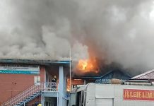 Massive Fire Guts Govt Girls Higher Secondary School Qazigund, F&ES on Job Massive Fire Guts Govt Girls Higher Secondary School Qazigund, F&ES on Job